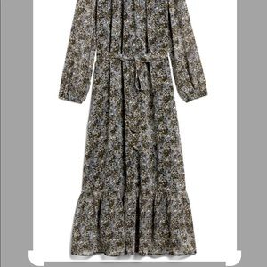 Banana Republic Petite Smocked Maxi Dress
